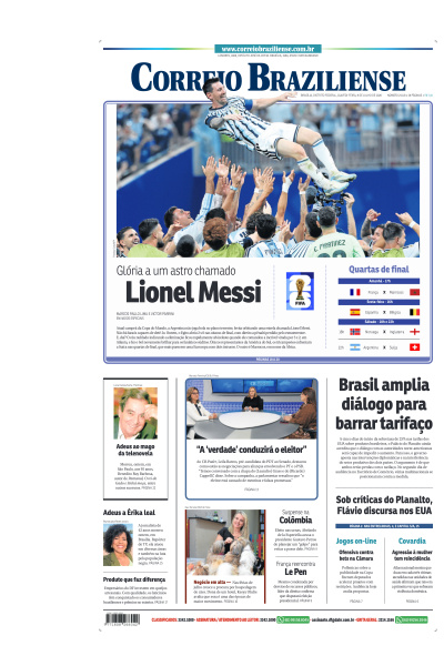 Correio Braziliense - Edição de 08 de Julho de 2026