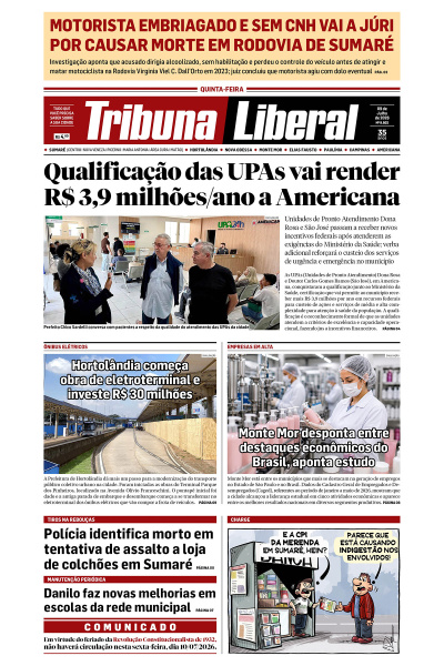 Tribuna Liberal - Edição de 9 de Julho de 2026