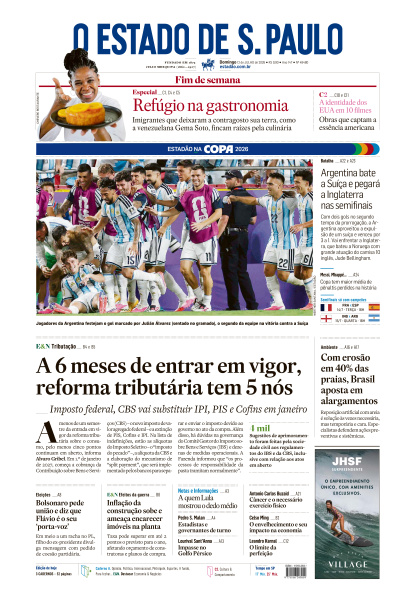 Estadão - Edição de 12 de Julho de 2026