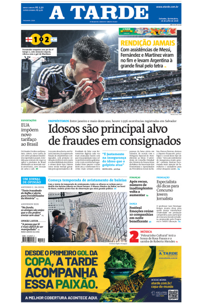 A TARDE - Edição de 16 de Julho de 2026