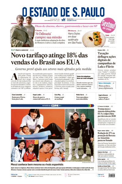 Estadão - Edição de 17 de Julho de 2026
