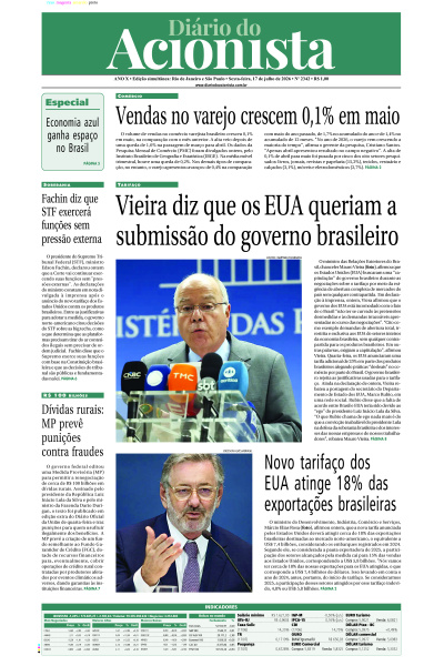 Diário do Acionista - 17 de julho de 2026