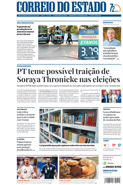 Correio do Estado - Edição de 18 de Julho de 2026