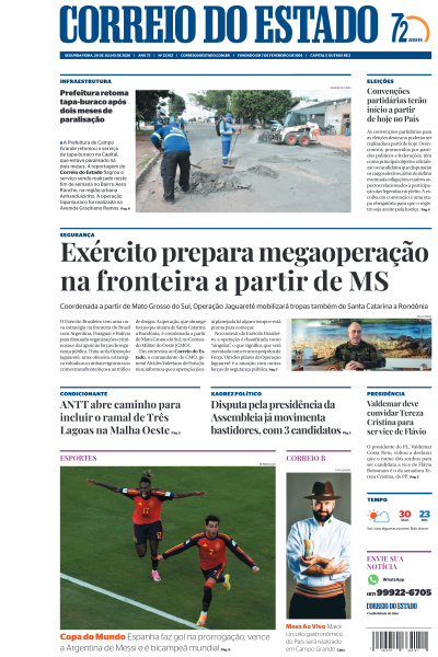 Correio do Estado - Edição de 20 de Julho de 2026