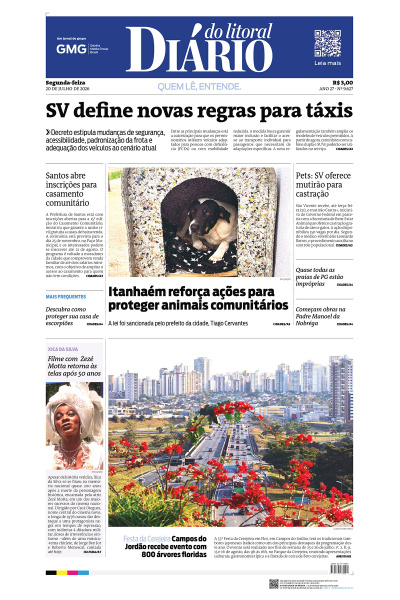 Diário do Litoral – Edição de 20 de julho de 2026