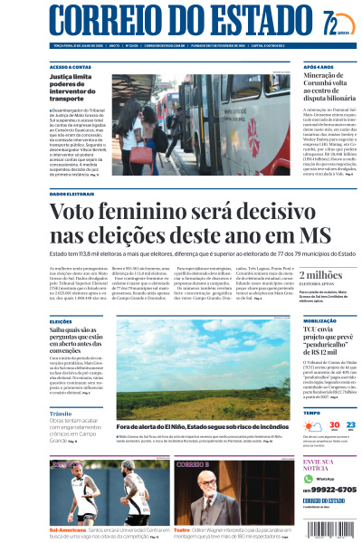 Correio do Estado - Edição de 21 de Julho de 2026