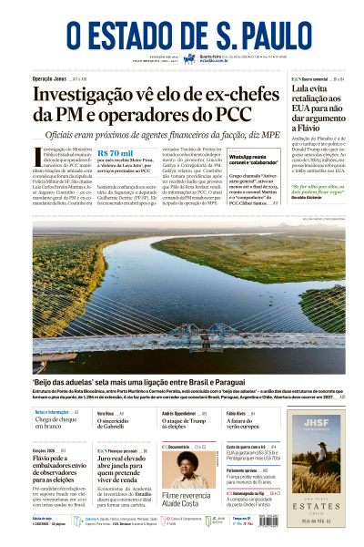 Estadão - Edição de 22 de Julho de 2026
