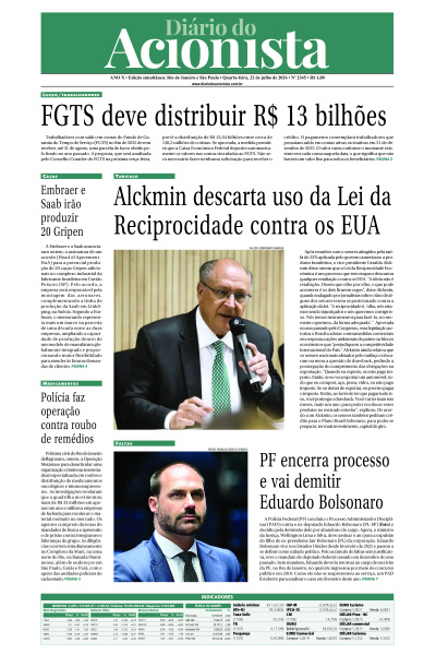 Diário do Acionista - 22 de julho de 2026