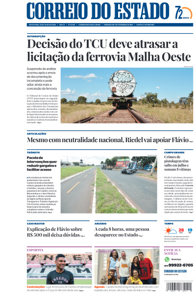 Correio do Estado - Edição de 24 de Julho de 2026