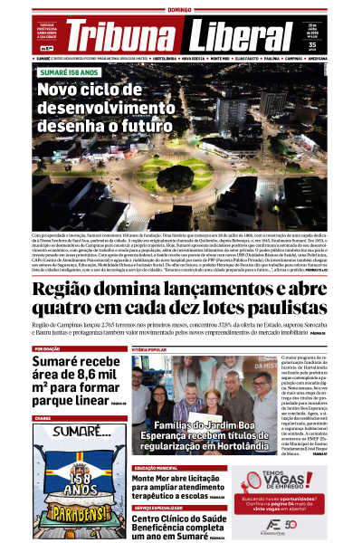 Tribuna Liberal - Edição de 26 de Julho de 2026