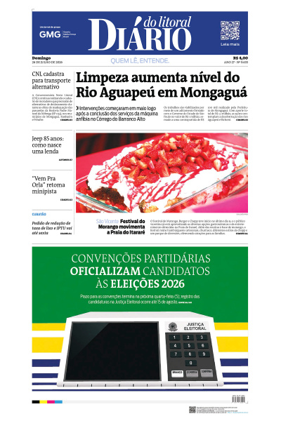 Diário do Litoral – Edição de 26 de julho de 2026
