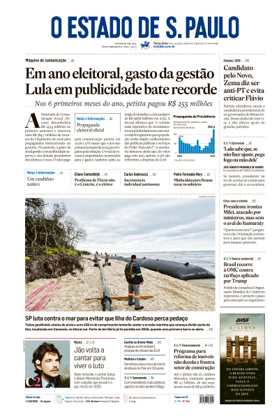 Estadão - Edição de 28 de Julho de 2026