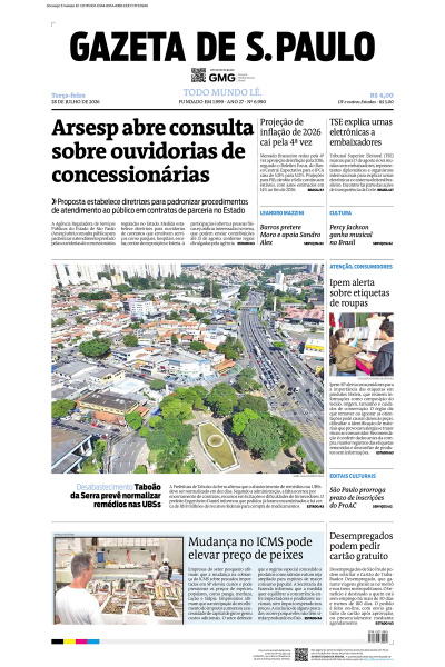 Gazeta de S. Paulo – Edição de 28 de julho de 2026
