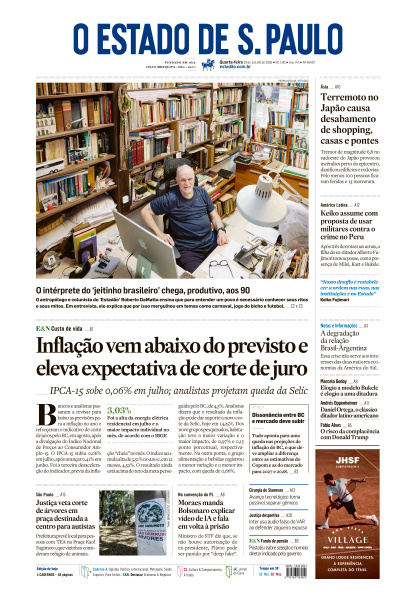 Estadão - Edição de 29 de Julho de 2026