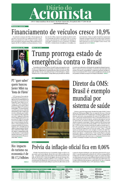 Diário do Acionista - 29 de julho de 2026