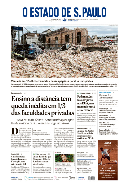 Estadão - Edição de 30 de Julho de 2026