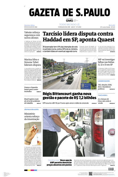 Gazeta de S. Paulo - Edição de 30 de Julho de 2026