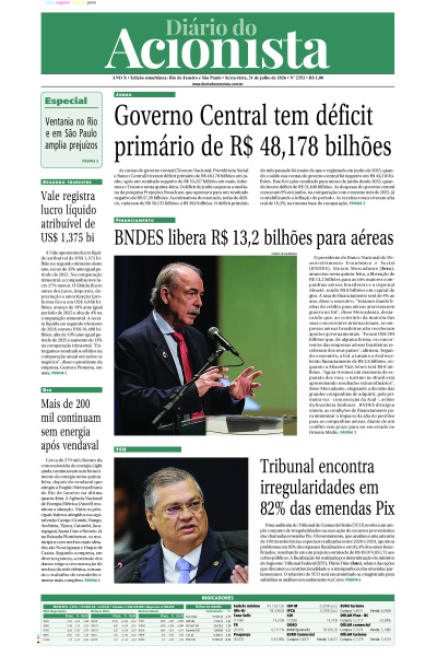 Diário do Acionista - 31 de julho de 2026