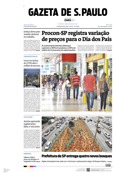 Gazeta de S. Paulo - Edição de 05 de Agosto de 2026