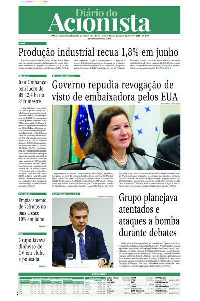 Diário do Acionista - 05 de agosto de 2026