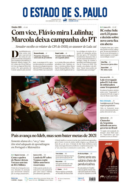 Estadão - Edição de 06 de Agosto de 2026