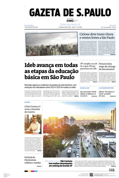 Gazeta de S. Paulo - Edição de 07 de Agosto de 2026