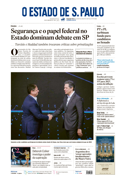 Estadão - Edição de 10 de Agosto de 2026