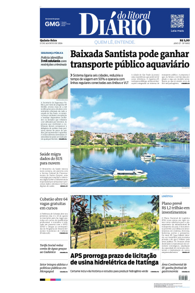 Diário do Litoral - Edição de 13 de Agosto de 2026