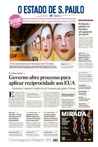 Estadão - Edição de 14 de Agosto de 2026