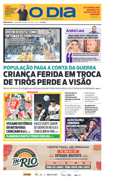 O DIA - Edição de 14 de Agosto de 2026