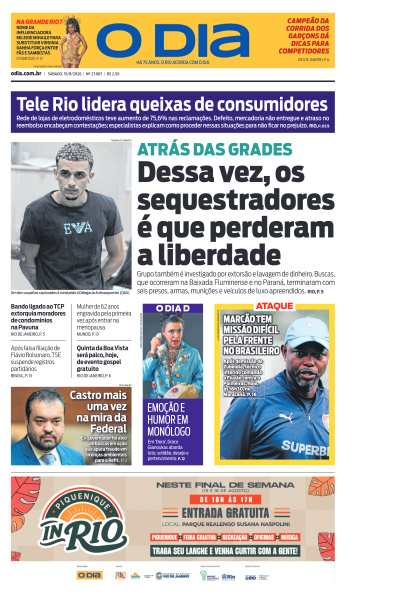 O DIA - Edição de 15 de Agosto de 2026