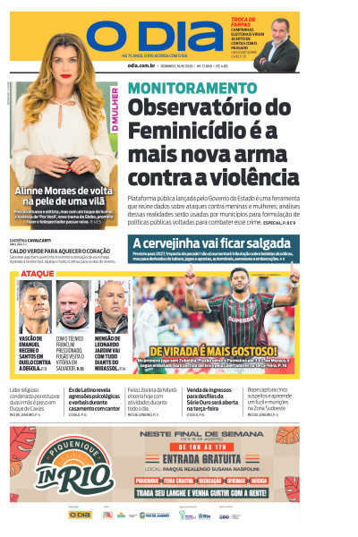 O DIA - Edição de 16 de Agosto de 2026