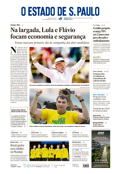 Estadão - Edição de 17 de Agosto de 2026