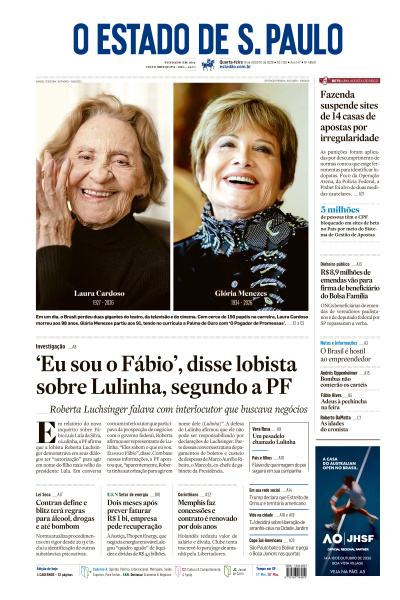 Estadão - Edição de 19 de Agosto de 2026