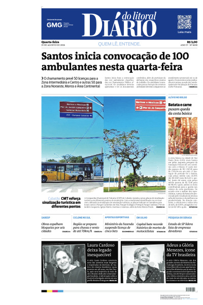 Diário do Litoral - Edição de 19 de Agosto de 2026