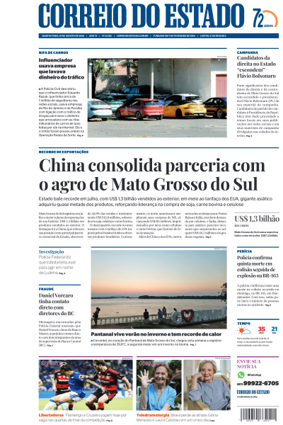 Correio do Estado - Edição de 19 de Agosto de 2026