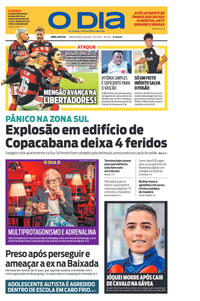 O DIA - Edição de 20 de Agosto de 2026