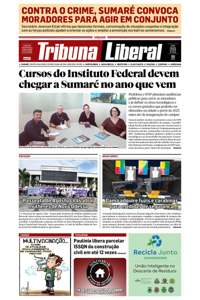 Tribuna Liberal - Edição de 22 de Agosto de 2026