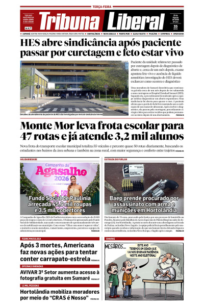 Tribuna Liberal - Edição de 25 de Agosto de 2026