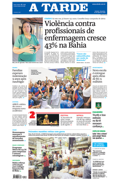 A TARDE - Edição de 25 de Agosto de 2026