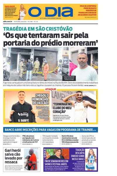 O DIA - Edição de 28 de Agosto de 2026