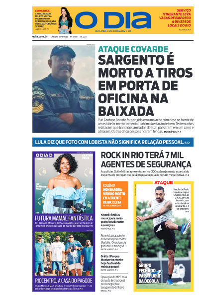 O DIA - Edição de 29 de Agosto de 2026