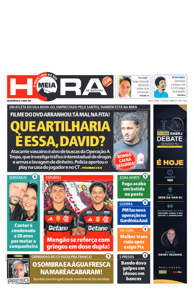 MEIA HORA - Edição de 01 de Setembro de 2026