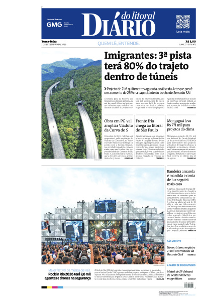 Diário do Litoral - Edição de 01 de Setembro de 2026