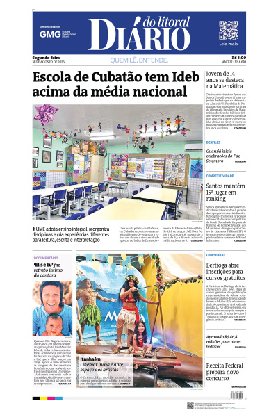 Diário do Litoral – Edição de 31 de agosto de 2026