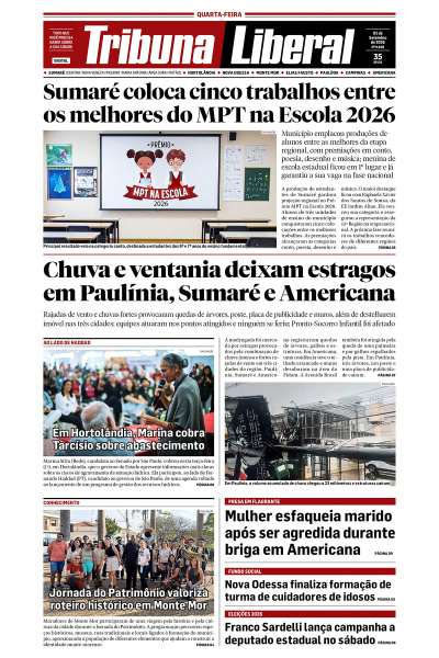 Tribuna Liberal - Edição de 2 de Setembro de 2026