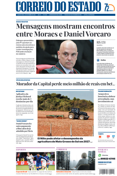 Correio do Estado - Edição de 02 de Setembro de 2026