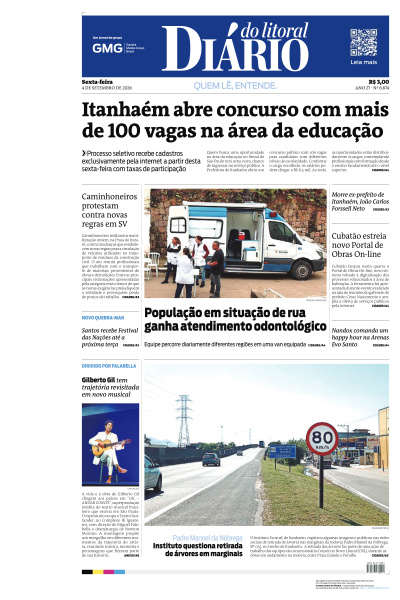Diário do Litoral - Edição de 04 de Setembro de 2026