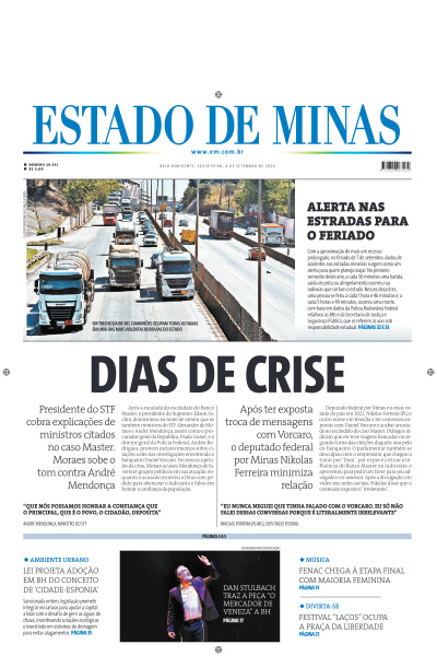 Estado de Minas - Edição de 04 de Setembro de 2026