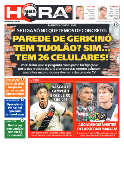 MEIA HORA - Edição de 05 de Setembro de 2026